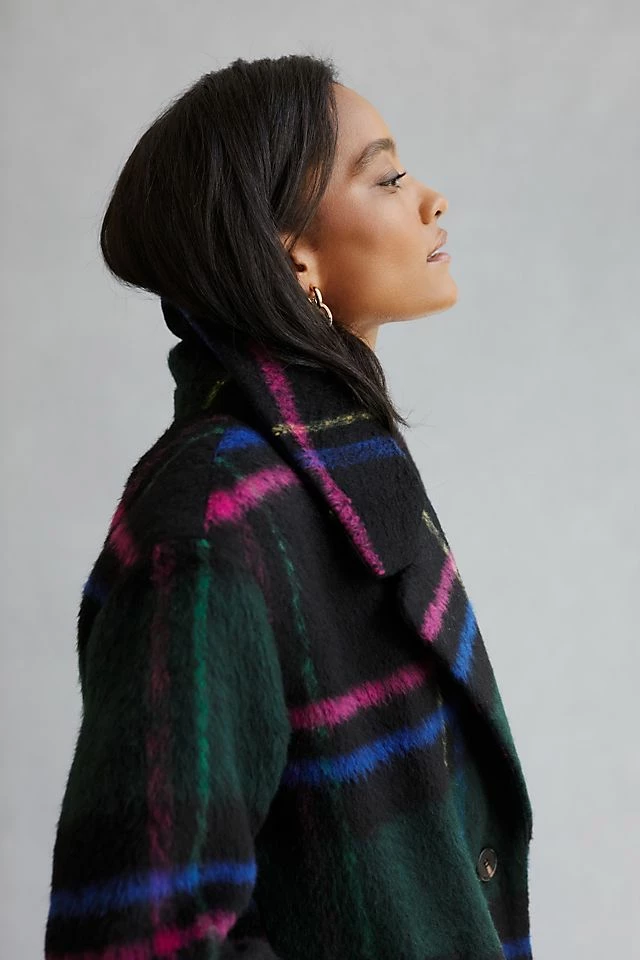 Avec Les Filles Plaid Coat Budget ???? Avec Les Filles Plaid ???? Coat DARK GREEN ???? -Beach Riot Shop unnamed file 699