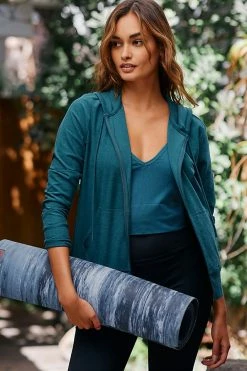 Top 10 ❤️ Beyond Yoga Sustainable Everyday Jacket DARK TURQUOISE ????