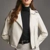 New ???? By Anthropologie Faux Leather Moto Jacket IVORY ???? -Beach Riot Shop unnamed file 74