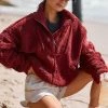 Wholesale ???? Free People Movement Nantucket Fleece Pullover CRIMSON ???? -Beach Riot Shop unnamed file 745