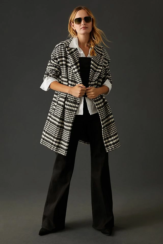 Avec Les Filles Plaid Coat Best Sale ???? Avec Les Filles Plaid ???? Coat BLACK & WHITE ???? -Beach Riot Shop unnamed file 760