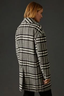 Best Sale ???? Avec Les Filles Plaid ???? Coat BLACK & WHITE ???? 6 Best Sale ???? Avec Les Filles Plaid ???? Coat BLACK & WHITE ???? -Beach Riot Shop unnamed file 763