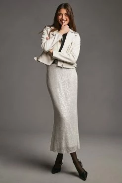 New ???? By Anthropologie Faux Leather Moto Jacket IVORY ???? -Beach Riot Shop unnamed file 77