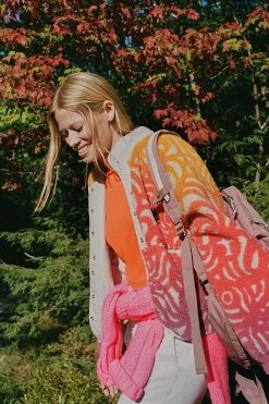 Hot Sale ✨ Free People Movement Hit The Slopes Fleece Jacket NEUTRAL MOTIF ????