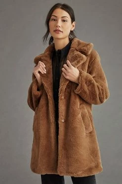 Discount ???? Lamarque Linnea Jacket BROWN ???? -Beach Riot Shop unnamed file 793