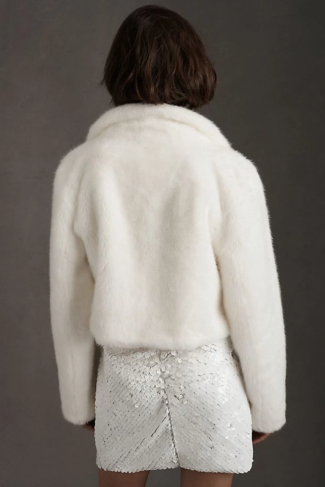 Outlet ✔️ Unreal Fur Faux Fur Tirage Cropped Jacket IVORY ???? 6 Outlet ✔️ Unreal Fur Faux Fur Tirage Cropped Jacket IVORY ???? - Image 4