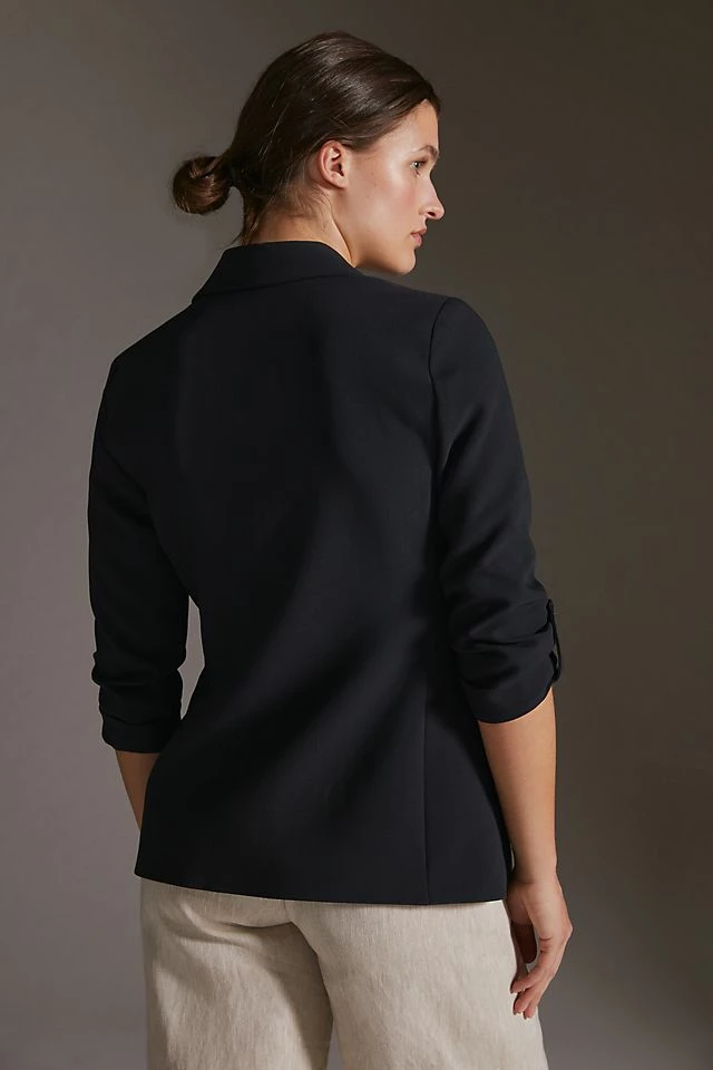 Cheapest ???? Maeve Rolled-Sleeve Soft Blazer BLACK ???? 6 Cheapest ???? Maeve Rolled-Sleeve Soft Blazer BLACK ???? - Image 4