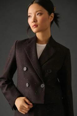 Coupon ✔️ Scotch & Soda Cropped Sparkle Jacket BLACK ????