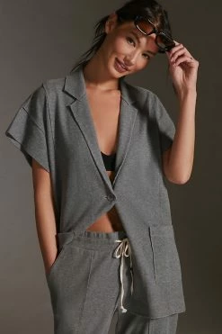 Best Sale ???? Daily Practice By Anthropologie The Heather Elbert Blazer GREY ????