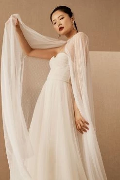 Buy ???? Jenny By Jenny Yoo Tory Cape IVORY ⌛ -Beach Riot Shop unnamed file 919