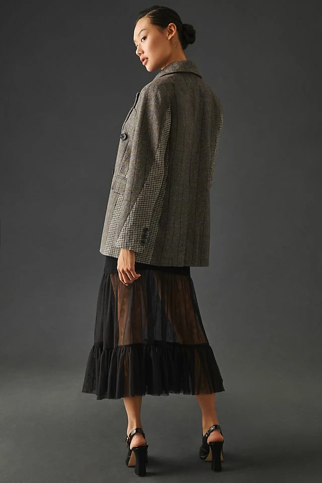 Avec Les Filles Plaid Colorblock Blazer Promo ???? Avec Les Filles Plaid Colorblock Blazer GREY MOTIF ???? -Beach Riot Shop unnamed file 923