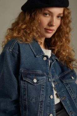 New ???? AGOLDE Shrunken Charli Jacket DENIM MEDIUM BLUE ???? 4 New ???? AGOLDE Shrunken Charli Jacket DENIM MEDIUM BLUE ???? -Beach Riot Shop unnamed file 948