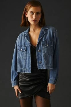 Top 10 ✨ Bella Dahl Coco Cut-Off Jean Jacket DENIM MEDIUM BLUE ????