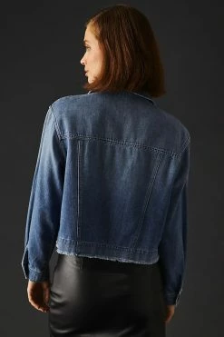 Top 10 ✨ Bella Dahl Coco Cut-Off Jean Jacket DENIM MEDIUM BLUE ???? -Beach Riot Shop unnamed file 953