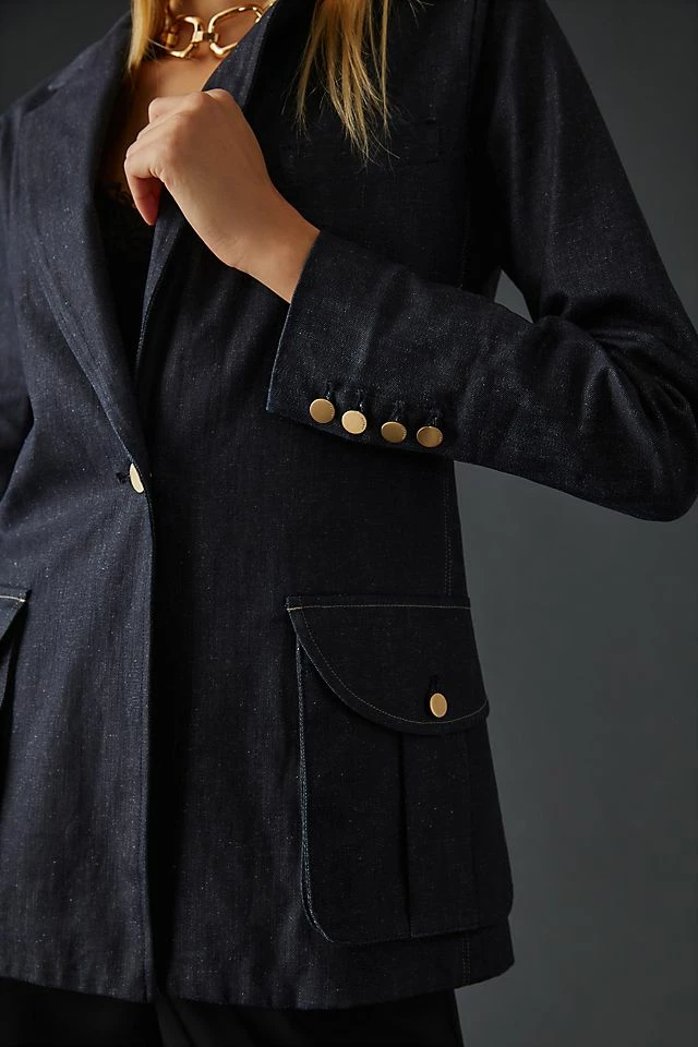 DL1961 Indigo Coated Blazer Discount ???? DL1961 Indigo ???? Coated Blazer DENIM DARK ???? -Beach Riot Shop unnamed file 956