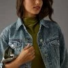 Cheap ???? Avec Les Filles Cropped Denim Trucker Jacket DENIM MEDIUM BLUE ❤️ -Beach Riot Shop unnamed file 965