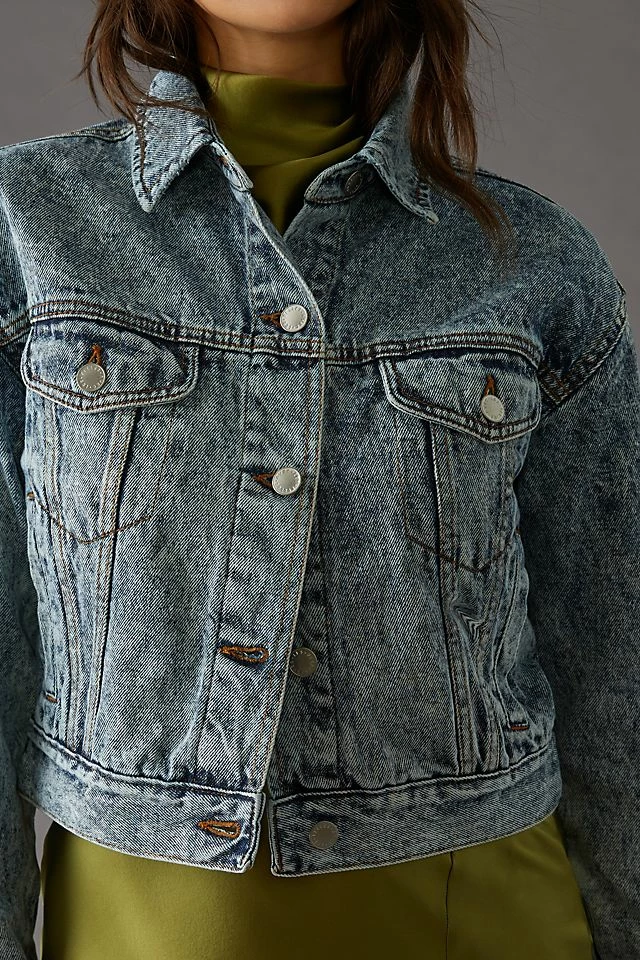 Avec Les Filles Cropped Denim Trucker Jacket Cheap ???? Avec Les Filles Cropped Denim Trucker Jacket DENIM MEDIUM BLUE ❤️ -Beach Riot Shop unnamed file 968